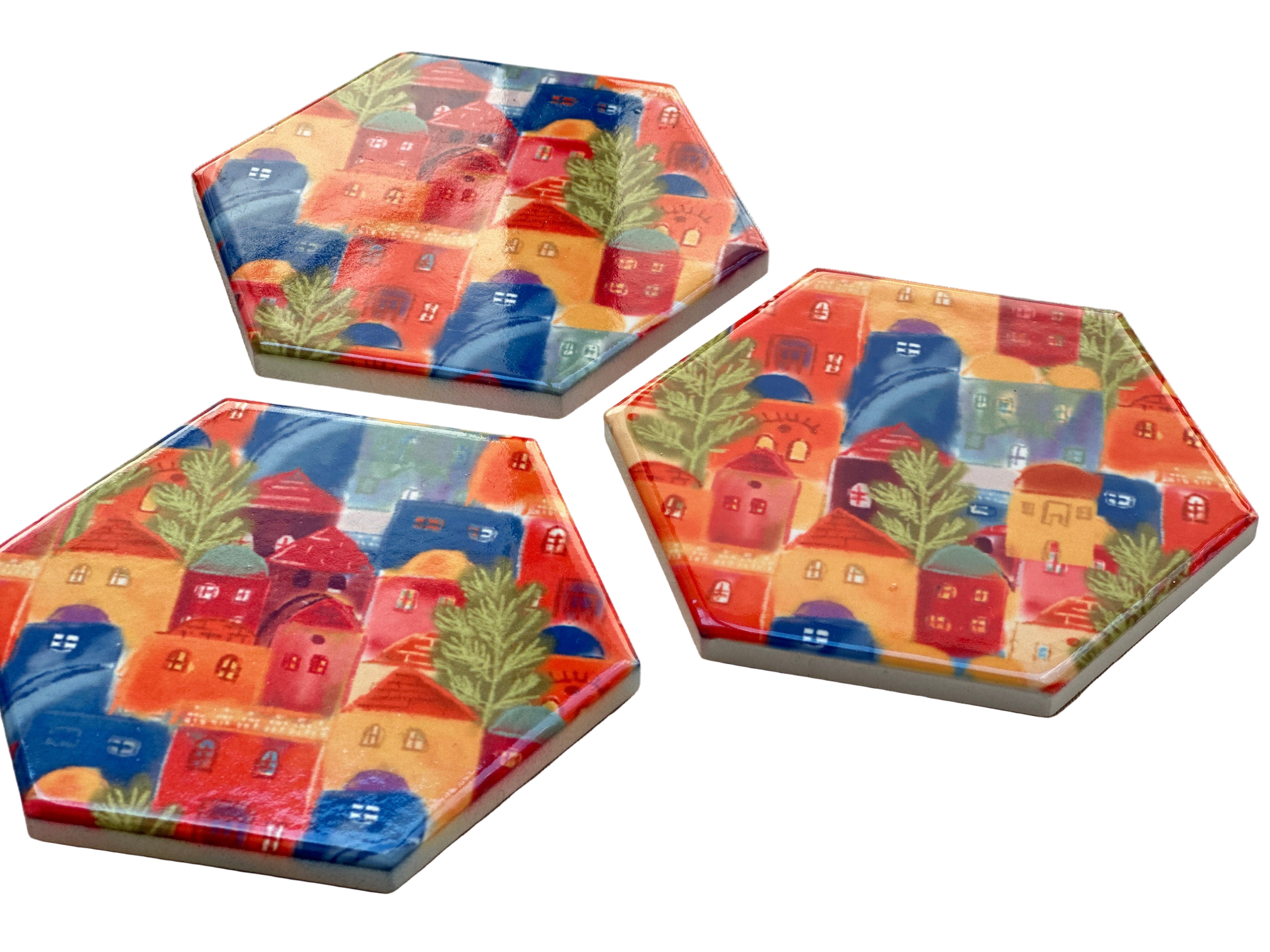 Old City of Jerusalem Coasters (set of 2) - Hilweh Market