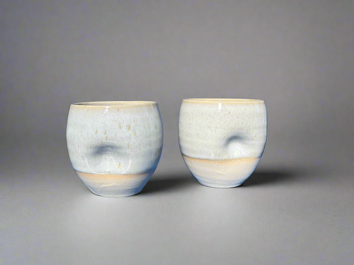 Set of 2 Ceramic Coffee Cups by Nur - Hilweh Market