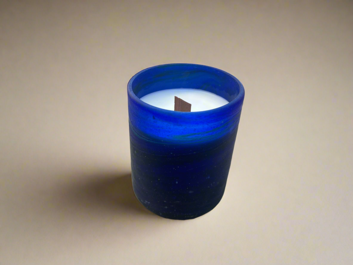 Phoenician Glass Beeswax Candle (more colors) - Hilweh Market