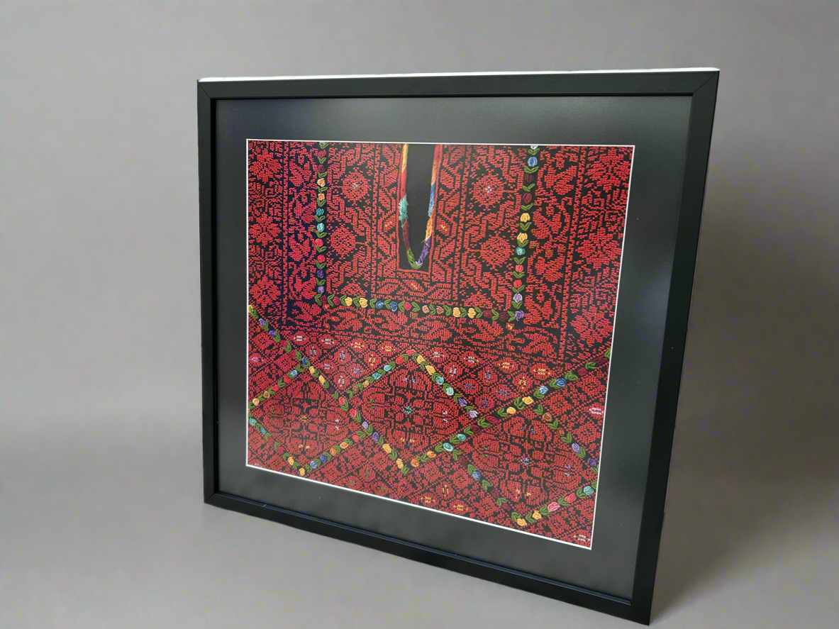 Unique Vintage Palestinian Thobe Framed - Hilweh Market