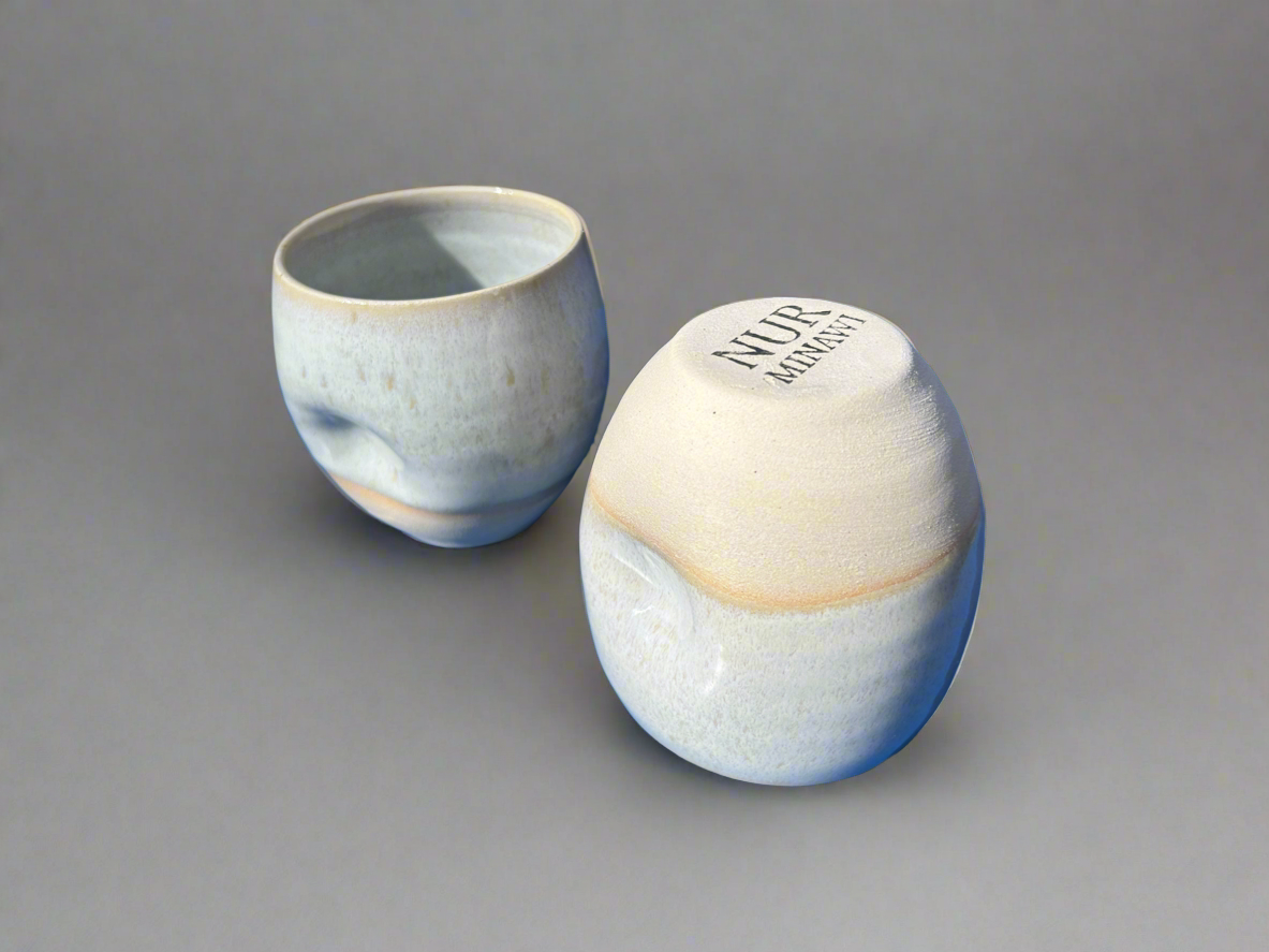 Set of 2 Ceramic Coffee Cups by Nur - Hilweh Market