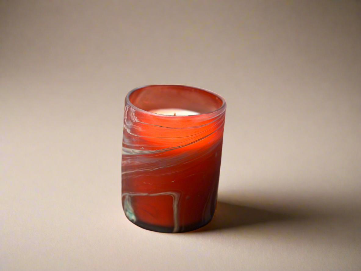 Phoenician Glass Beeswax Candle (more colors) - Hilweh Market