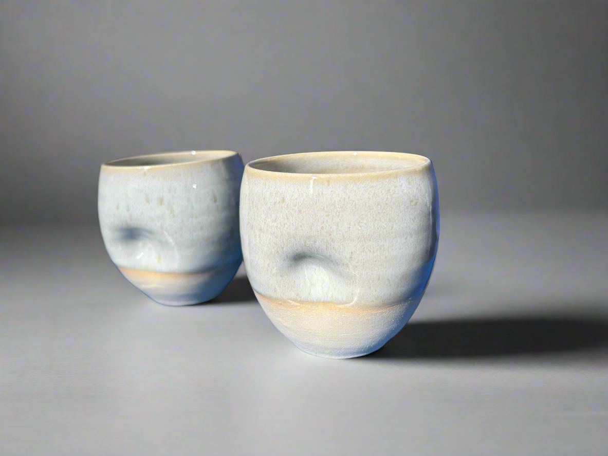 Set of 2 Ceramic Coffee Cups by Nur - Hilweh Market