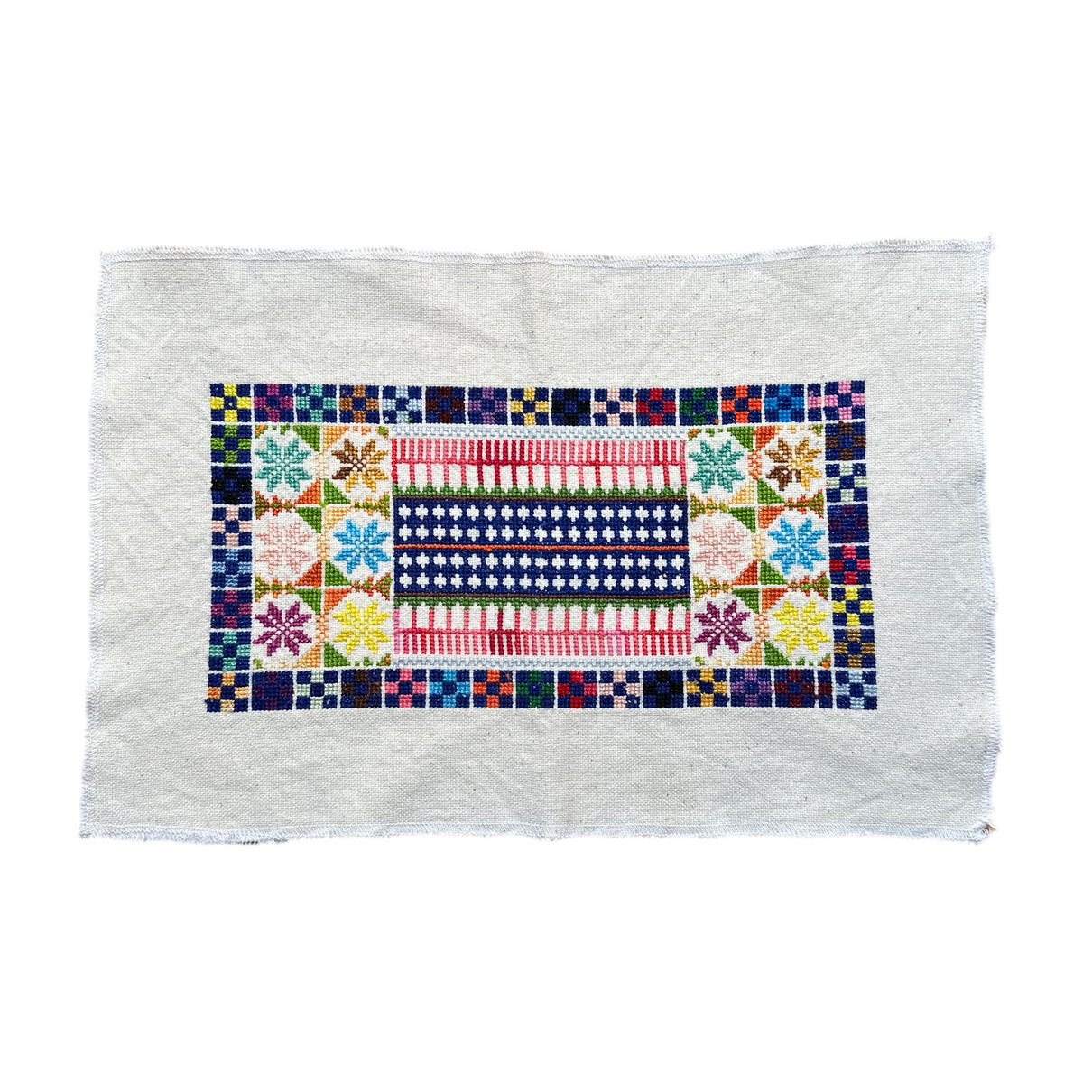 Palestinian Cross Stitch Pattern - Surif Embroidery on Mansouri