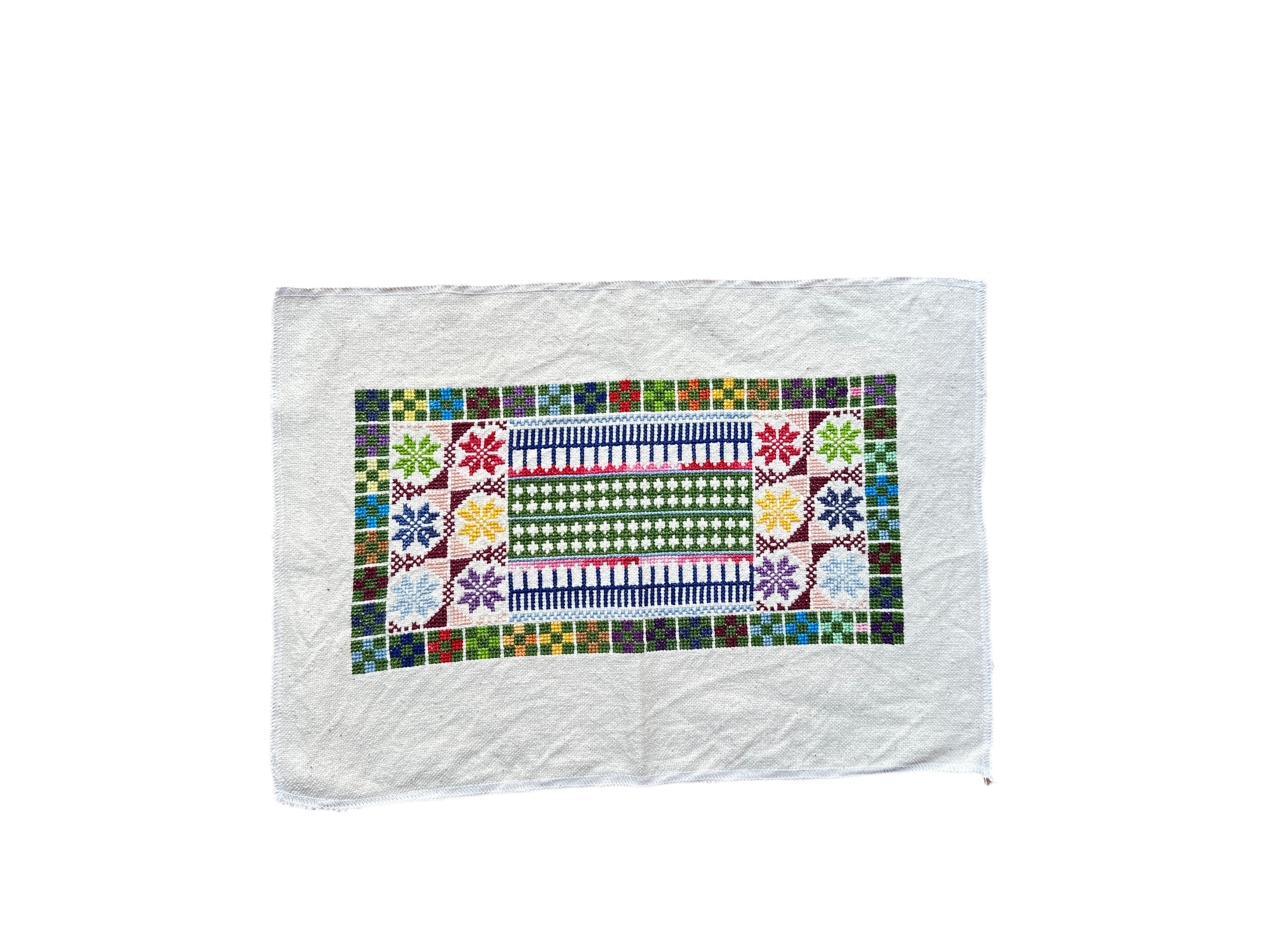 Sliman Mansour Hand Embroidered Design - Hilweh Market