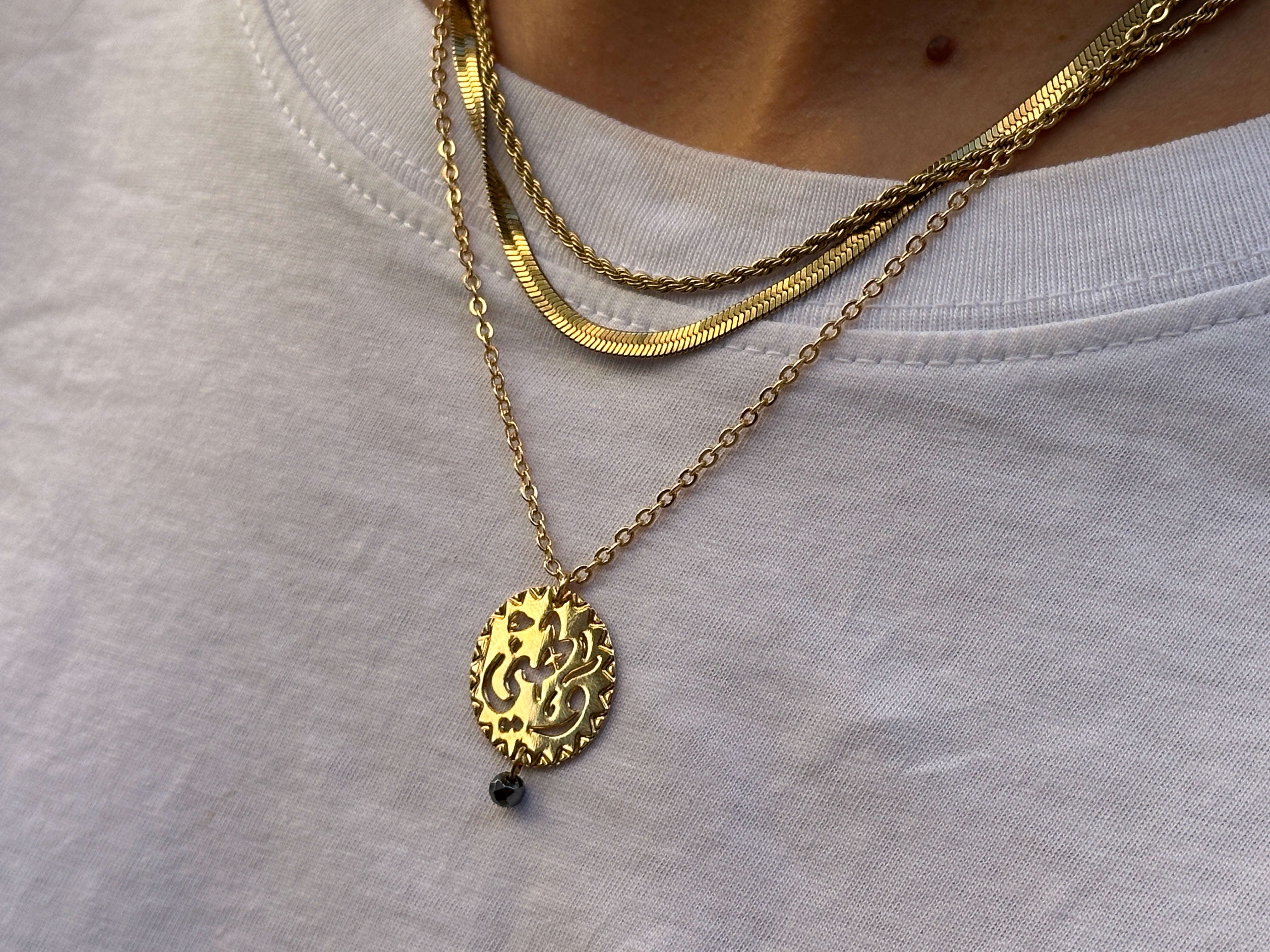 Calligraphy 'Watani' necklace - Hilweh Market