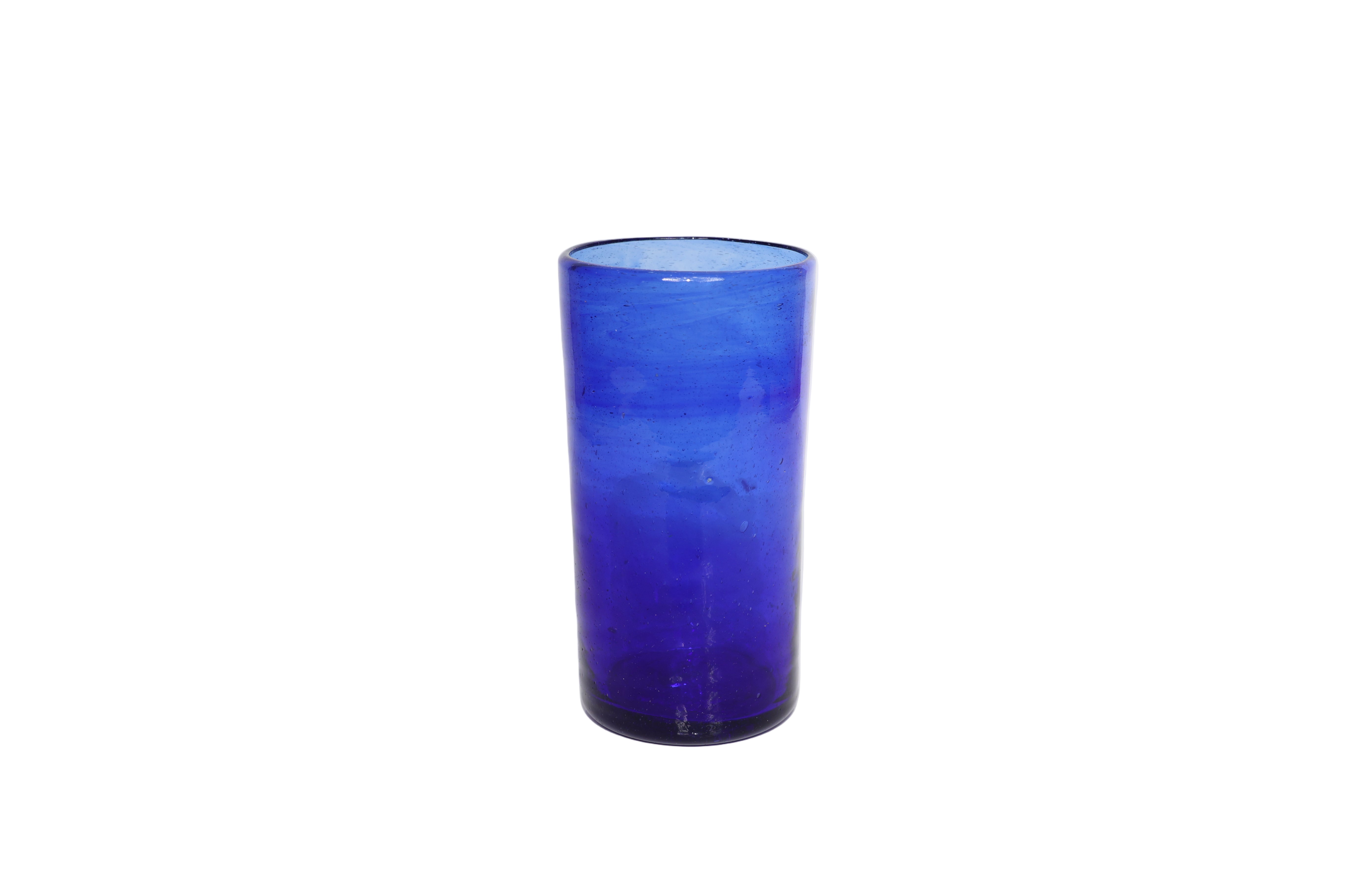 Handblown Hebron Tumbler Glass Cups - Cobalt Blue (set of 2) - Hilweh Market