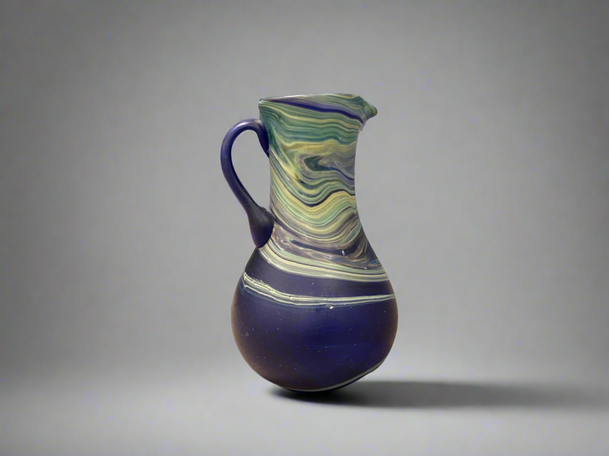 Handblown Hebron Phoenician Glass Pitchers - Cobalt Blue (more styles) - Hilweh Market