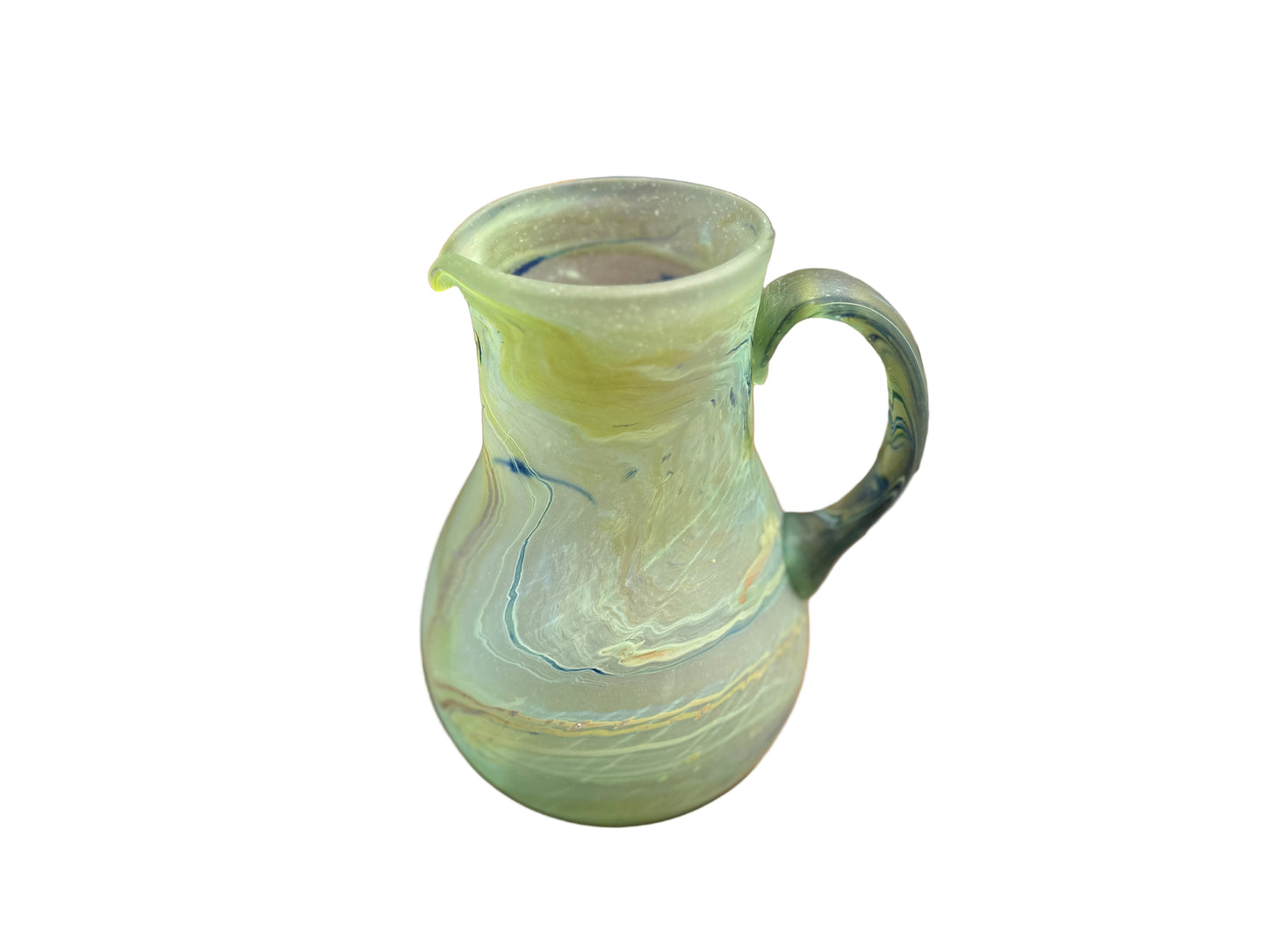 Handblown Hebron Phoenician Glass Pitcher (more colors)