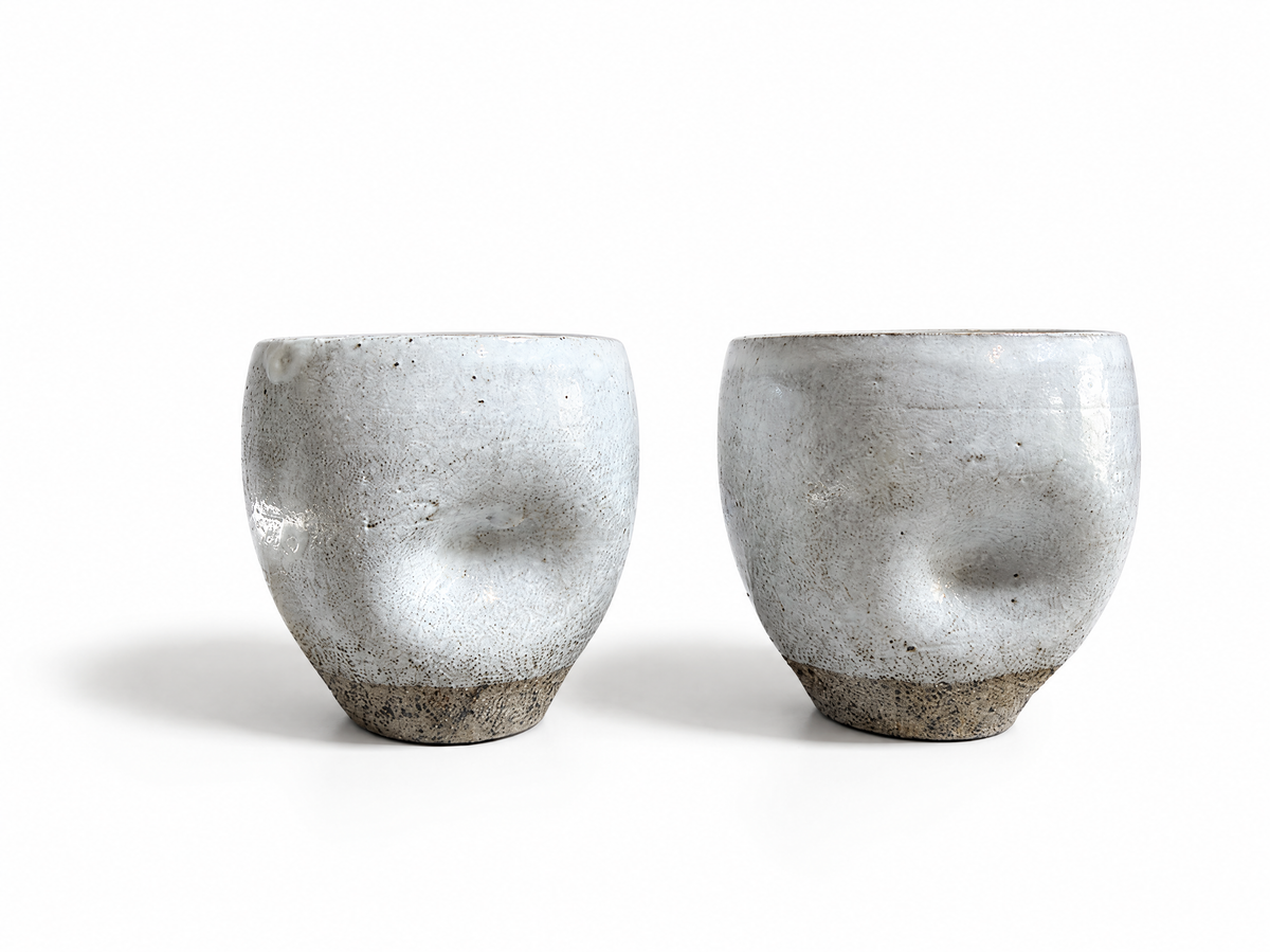Thumbprint ceramic espresso cup by Nur (Set of 2) - Hilweh Market