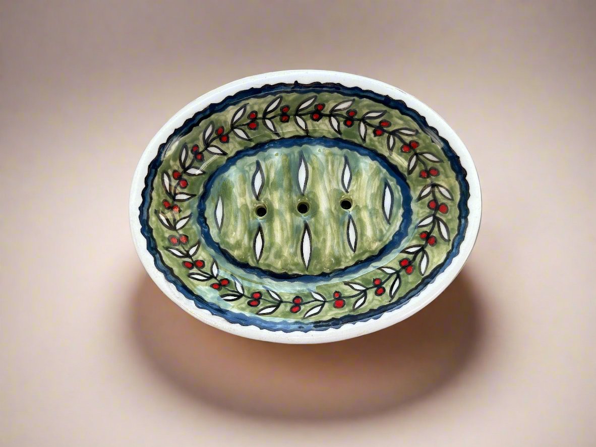 Armenian Ceramic Soap Dish (more designs) - Hilweh Market