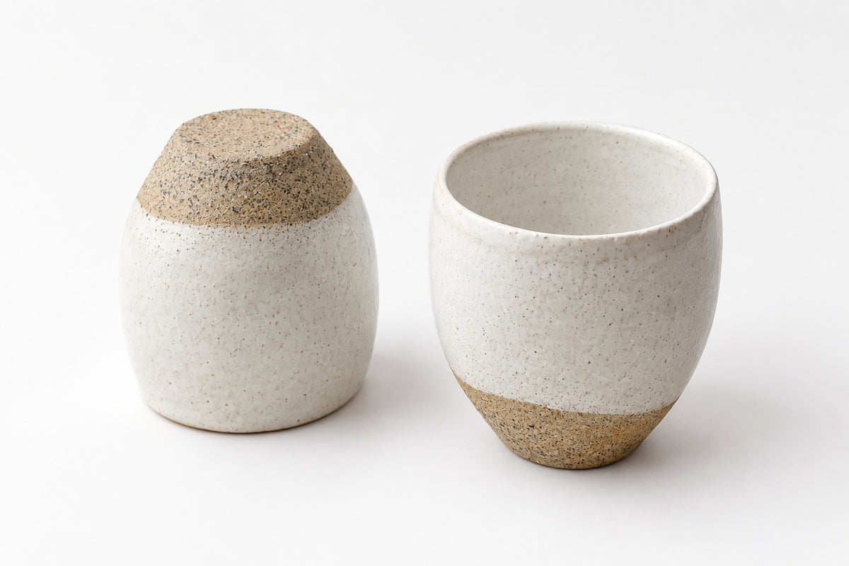 Thumbprint ceramic espresso cup by Nur (Set of 2) - Hilweh Market