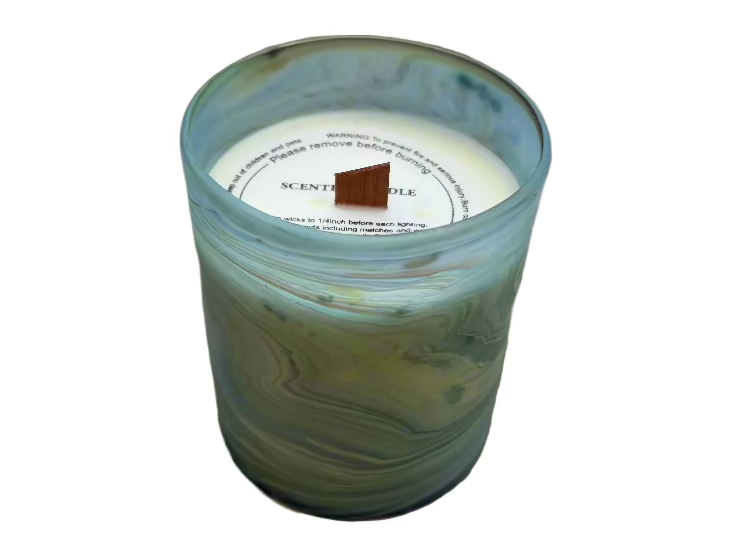 Phoenician Glass Beeswax Candle - Hilweh Market