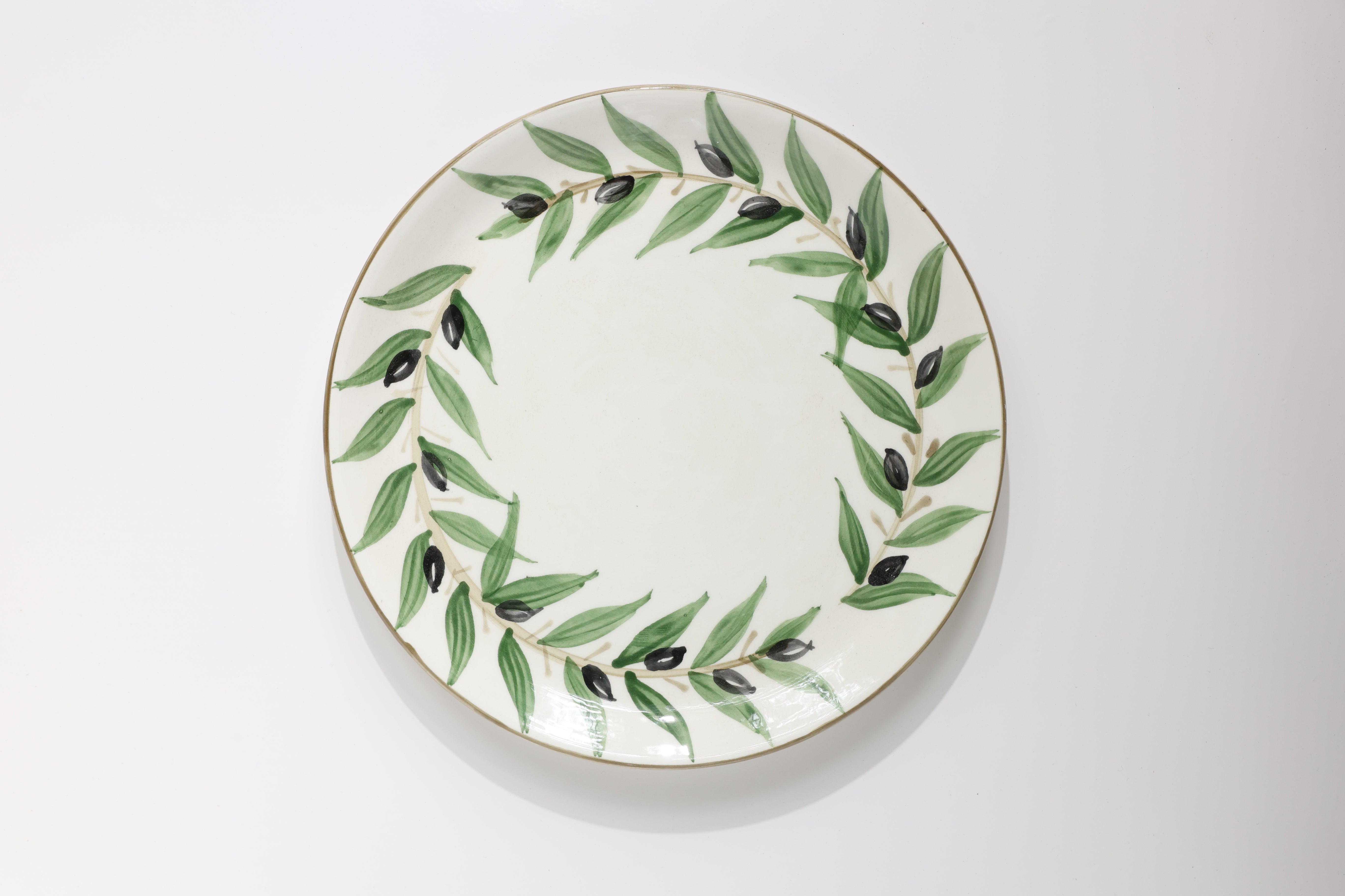 Olive Leaf Dinner Main Plates (more designs) - Nisf Jbeil - Hilweh Market