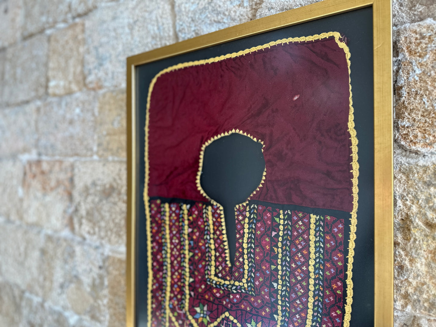 Palestinian Bedouin Thobe Framed (Traditional Dress)