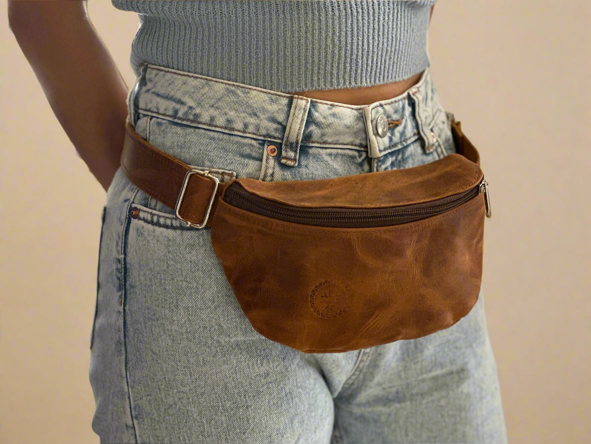 Leather Fanny Pack (more colors) - Hilweh Market