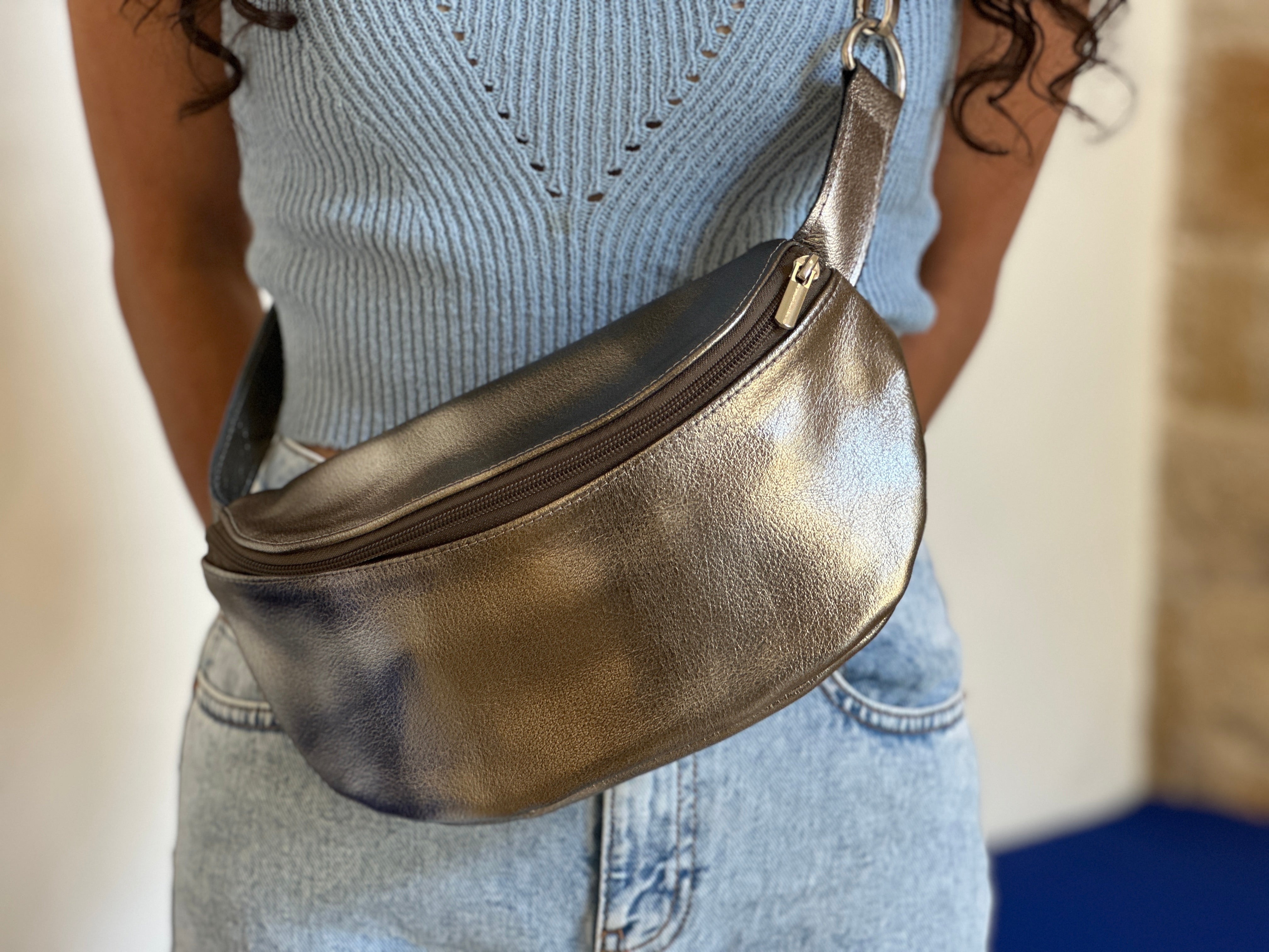 Leather Fanny Pack (more colors) - Hilweh Market