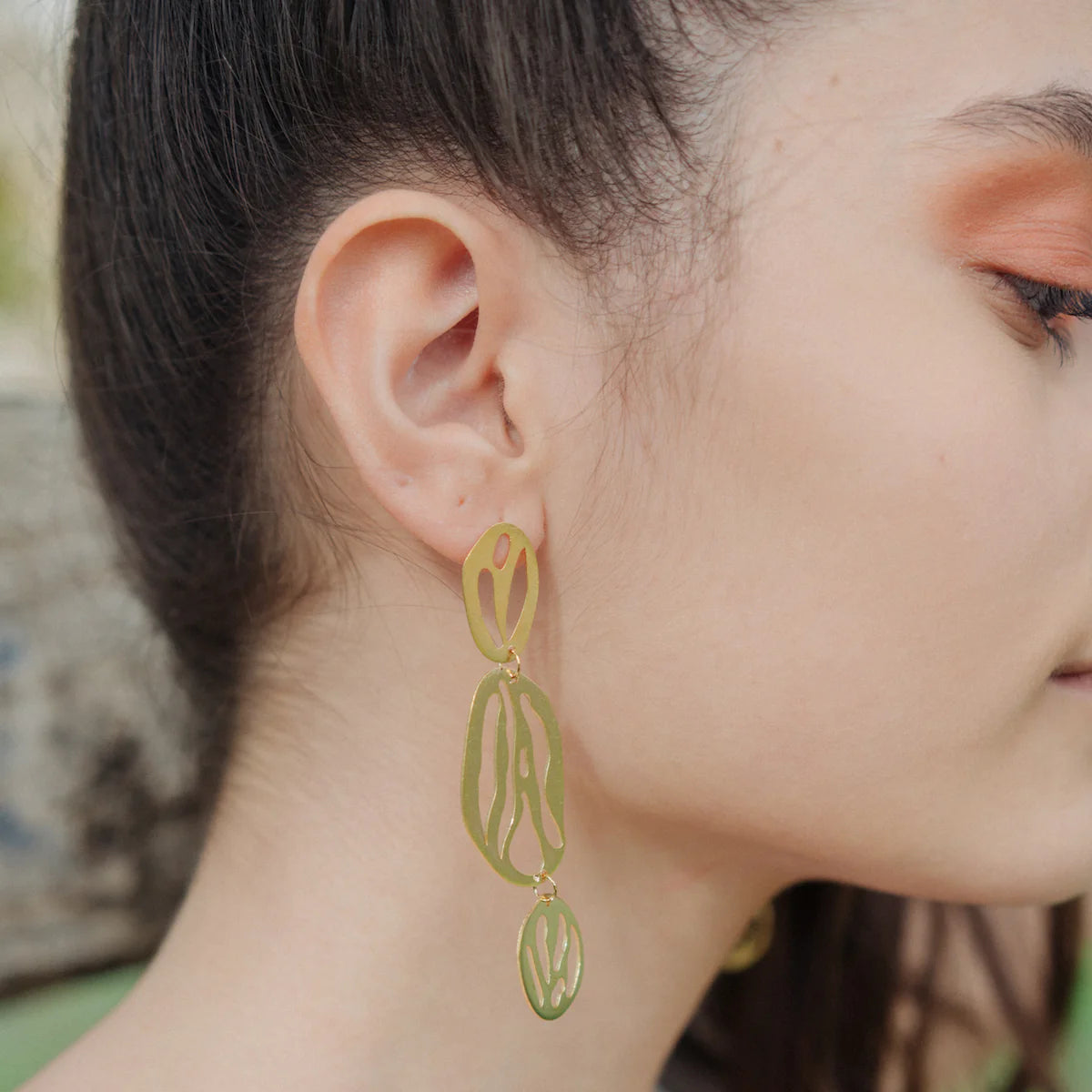 Triple Crack Earrings