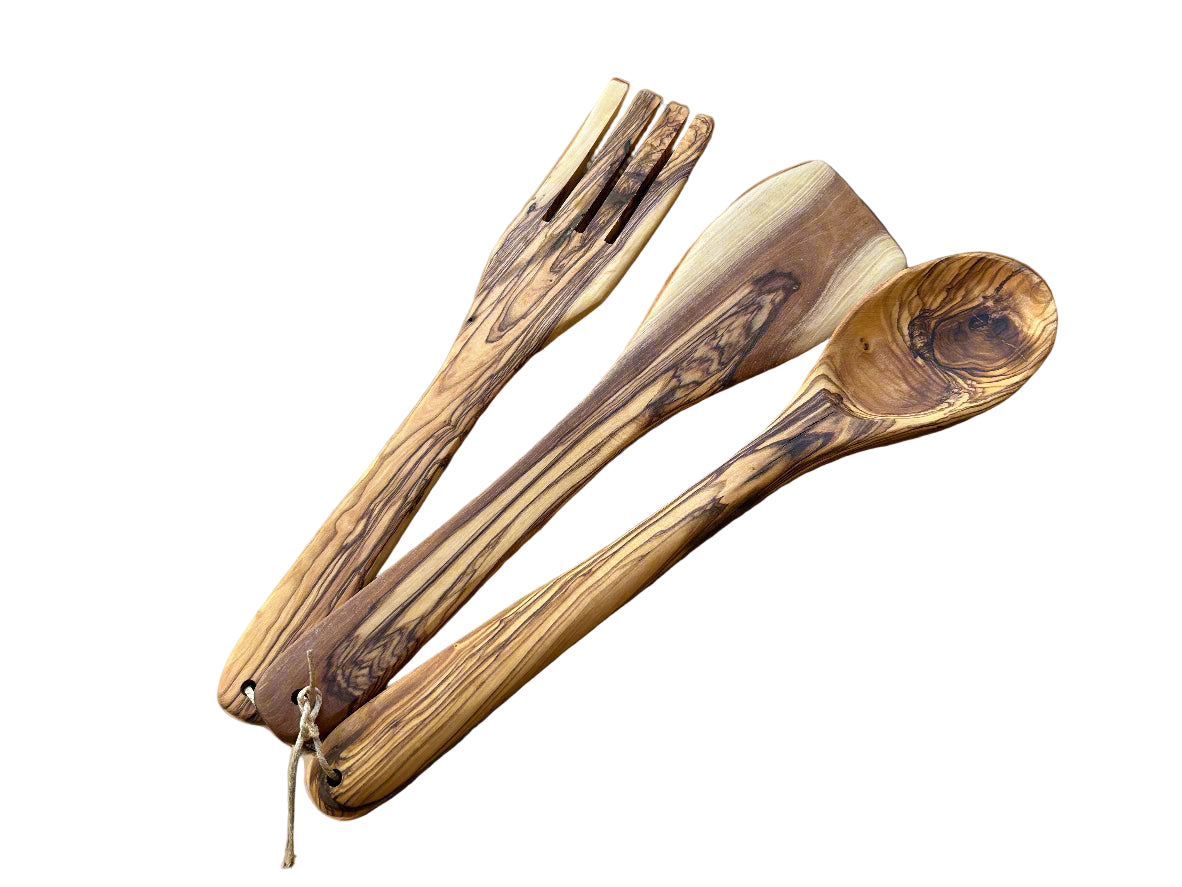 Large Olive Wood Utensils - Hilweh Market