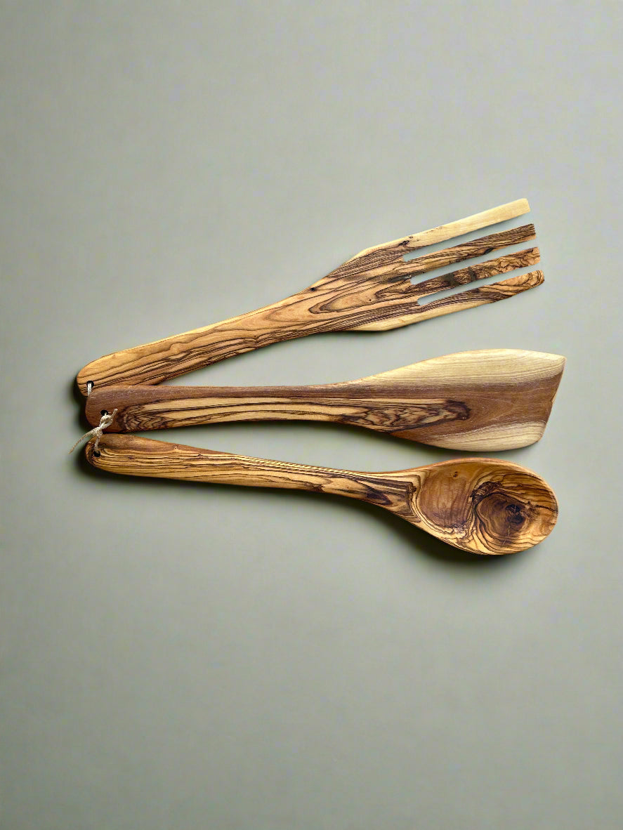 Large Olive Wood Utensils - Hilweh Market