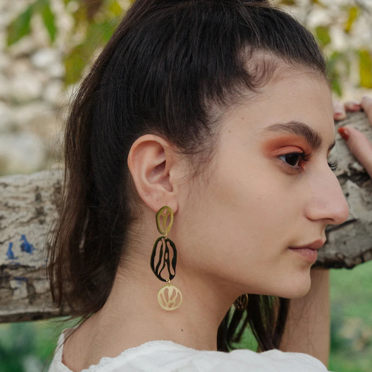 Triple Crack Earrings
