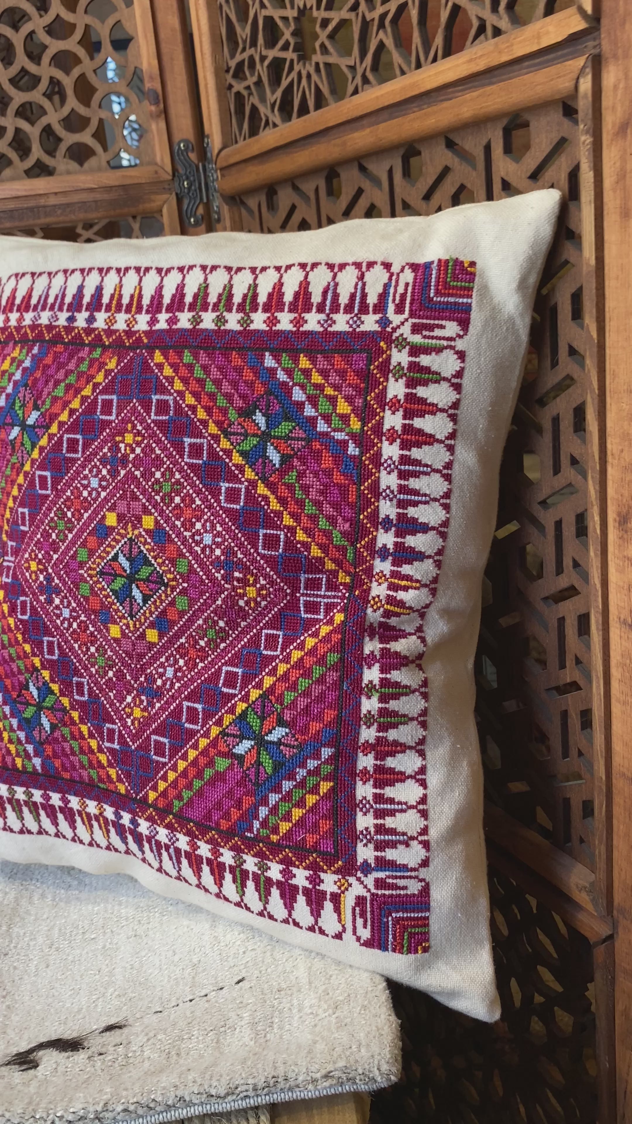 Handmade in palestine-embroidered-surif-cushion-cover-women-cooperation