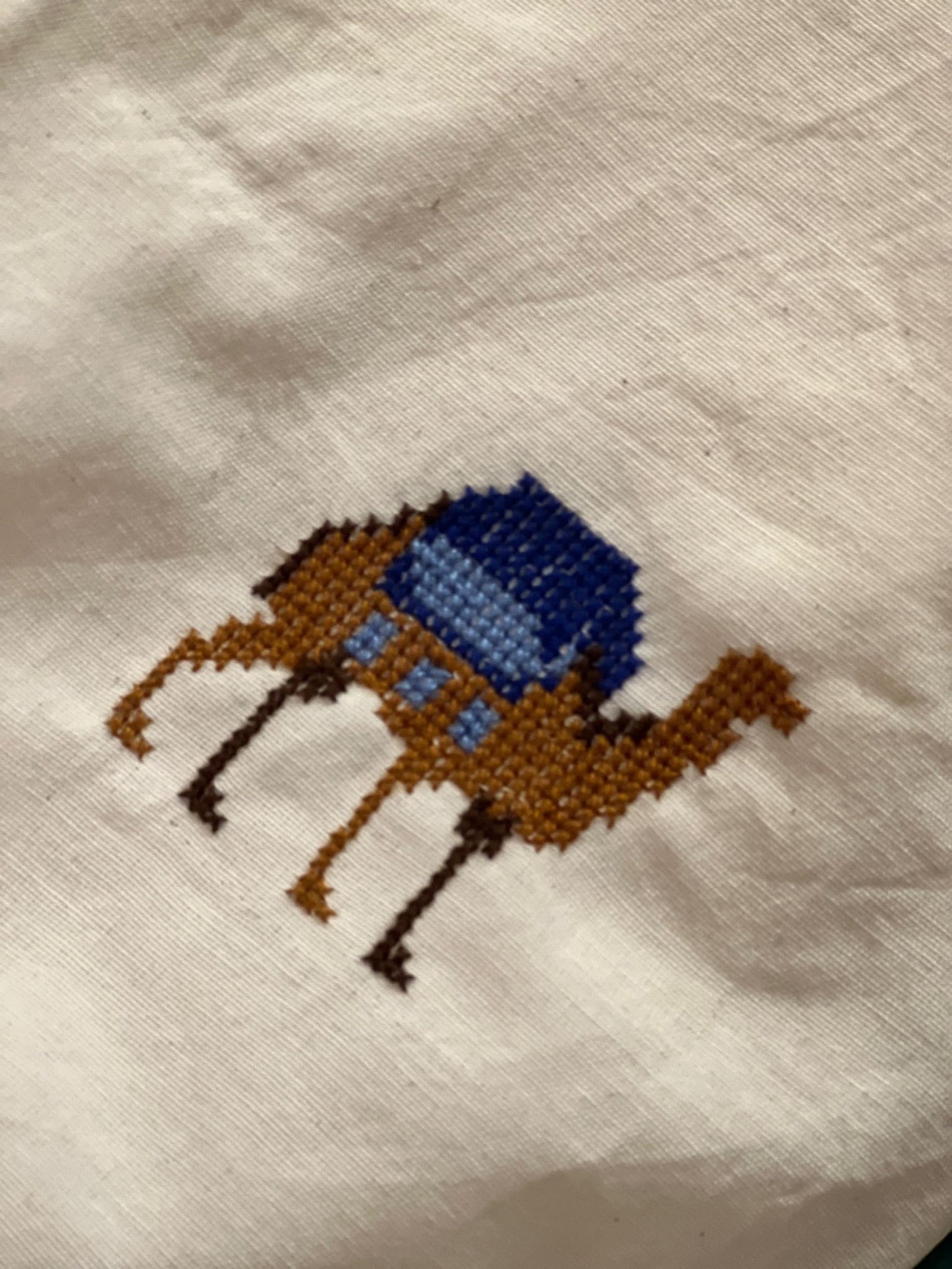 Embroidered-camel-tote-bag