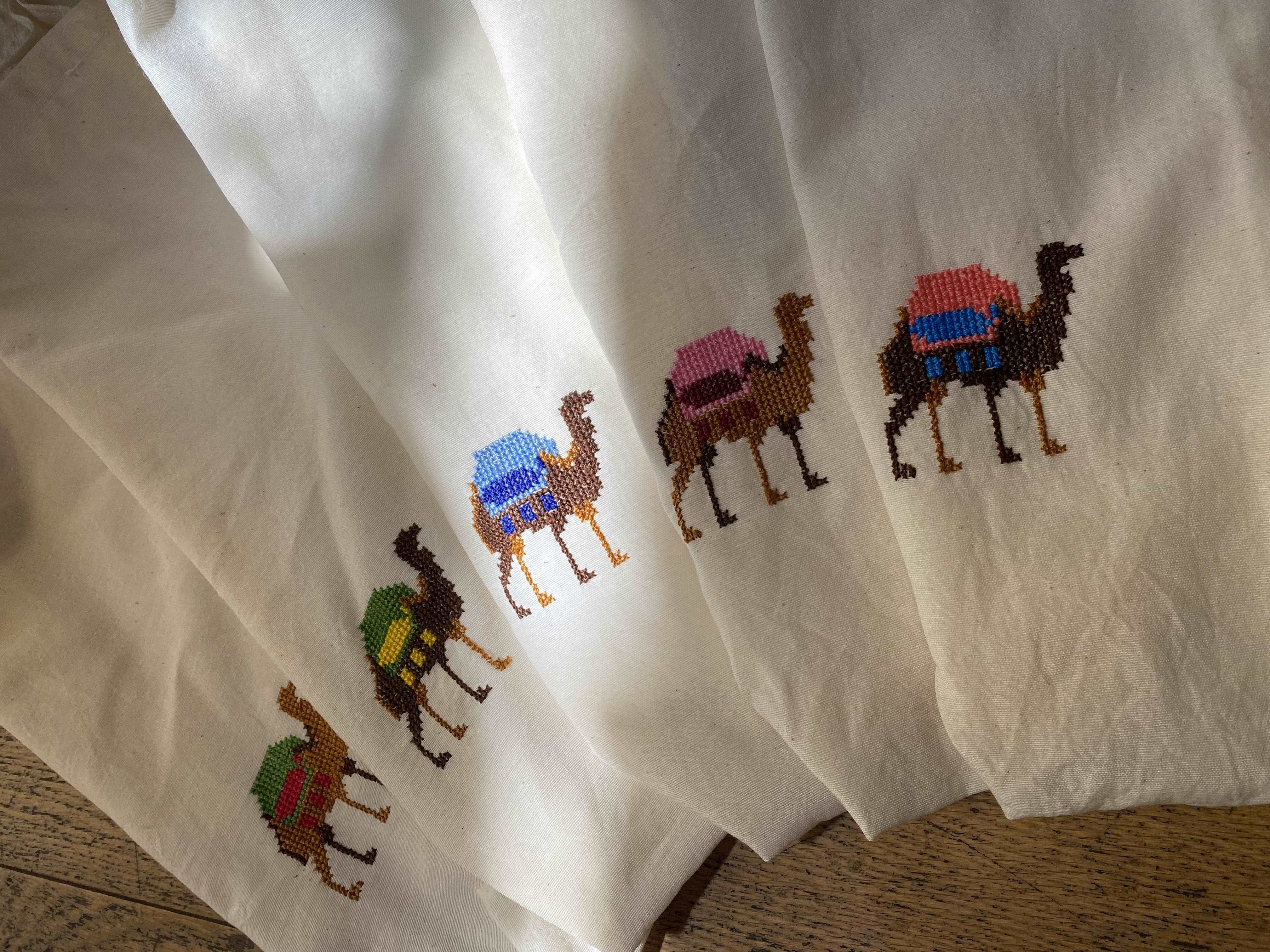 Embroidered-Camel-Tote-Bag