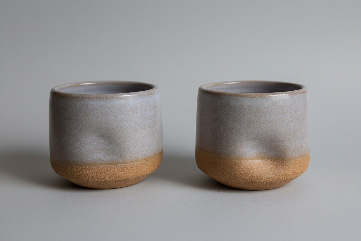 Ceramic Grey Cappuccino Cups by Nur Minawi – Hilweh Market