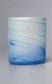 Handblown Hebron Phoenician Glass Wide Cups - Light blue  (Set of 2)