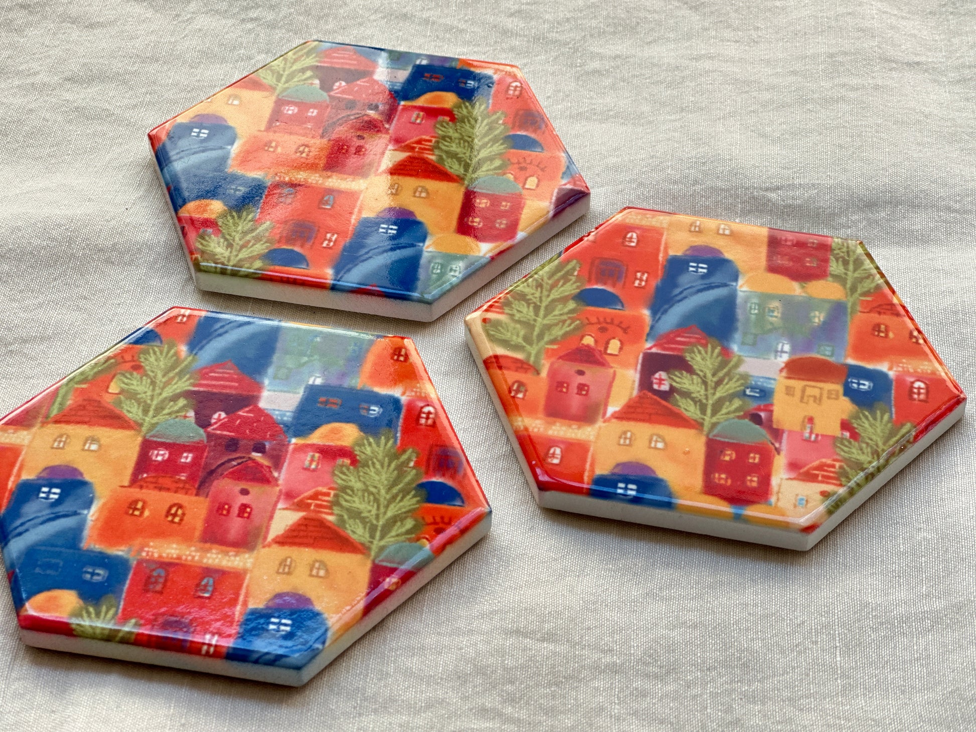 Old City of Jerusalem Coasters (set of 2) - Hilweh Market