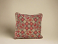 Hand Embroidered Bethlehem Cushion - Pink & Neutrals