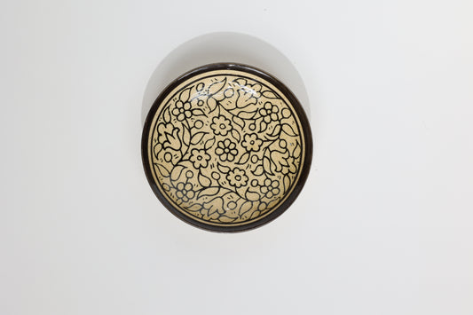 Floral Mini Ceramic Plates (set of 2)