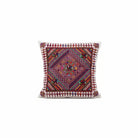 Hand Embroidered Mosaic Cushion Cover - Red - Hilweh Market