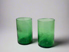 Handblown Hebron Glass Cups - Green (set of 2) - Hilweh Market