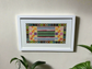 Sliman Mansour Hand Embroidered Design - White Frame (more colors)