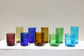 Handblown Hebron Tumbler Glass Cups - Amber  (set of 2)