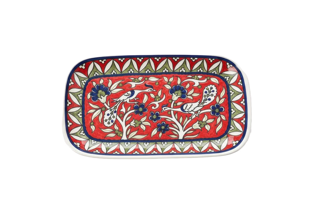 Armenian Red Ceramic Plate - Hilweh Market