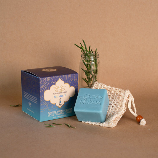 Sea Breeze soap & natural loofa