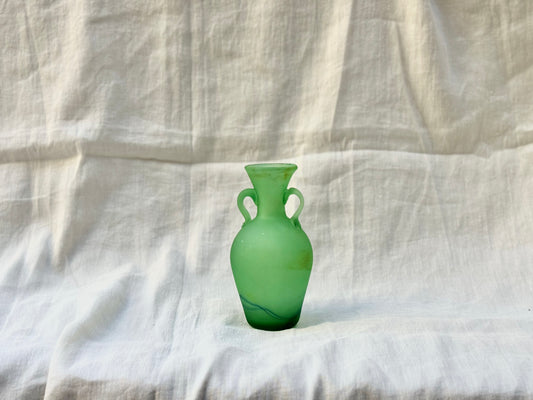 Handblown Phoenician Green Mini Vase