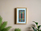 Sliman Mansour Hand Embroidered Design - Wood Frame (more colors)