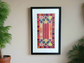 Black Framed one-of-a-kind embroidery from Hebron