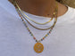 Arabic Calligraphy Gold Beaded Necklace (more available)