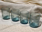 Clear handblown wide glasses - Hilweh Market