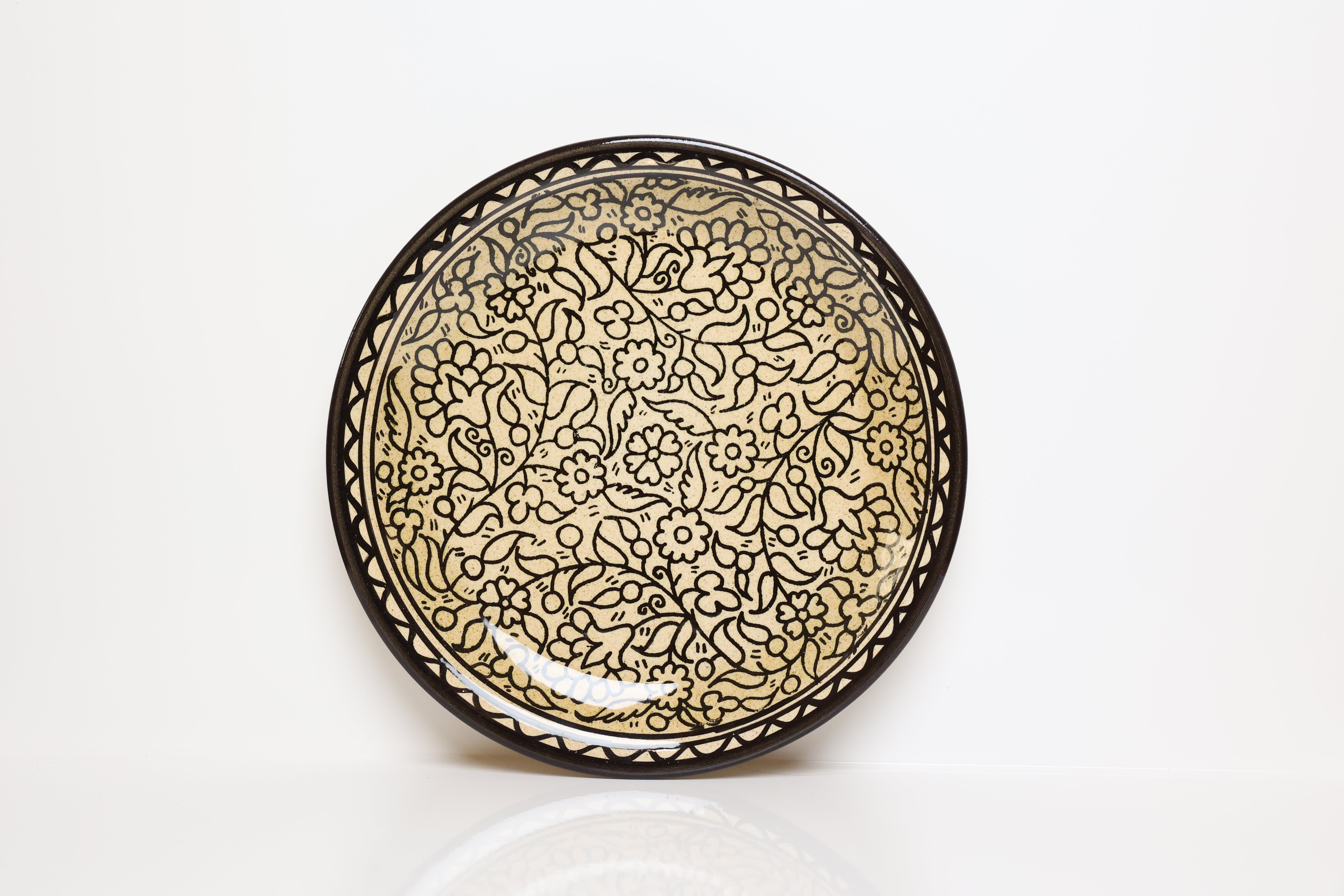 Floral Ceramic Dinner Plates (set of 2) - Hilweh Market