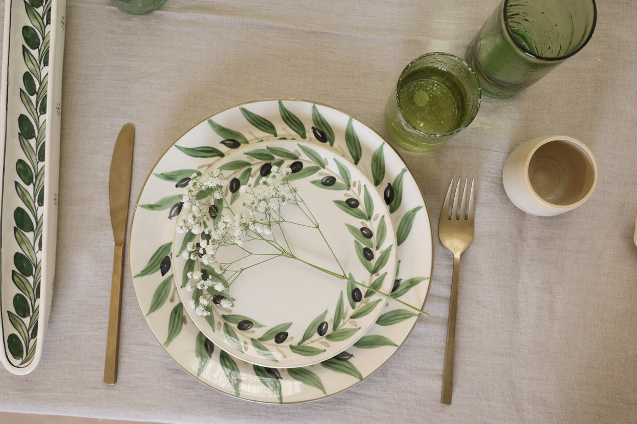 Olive Leaf Dinner Set - Hilweh Market
