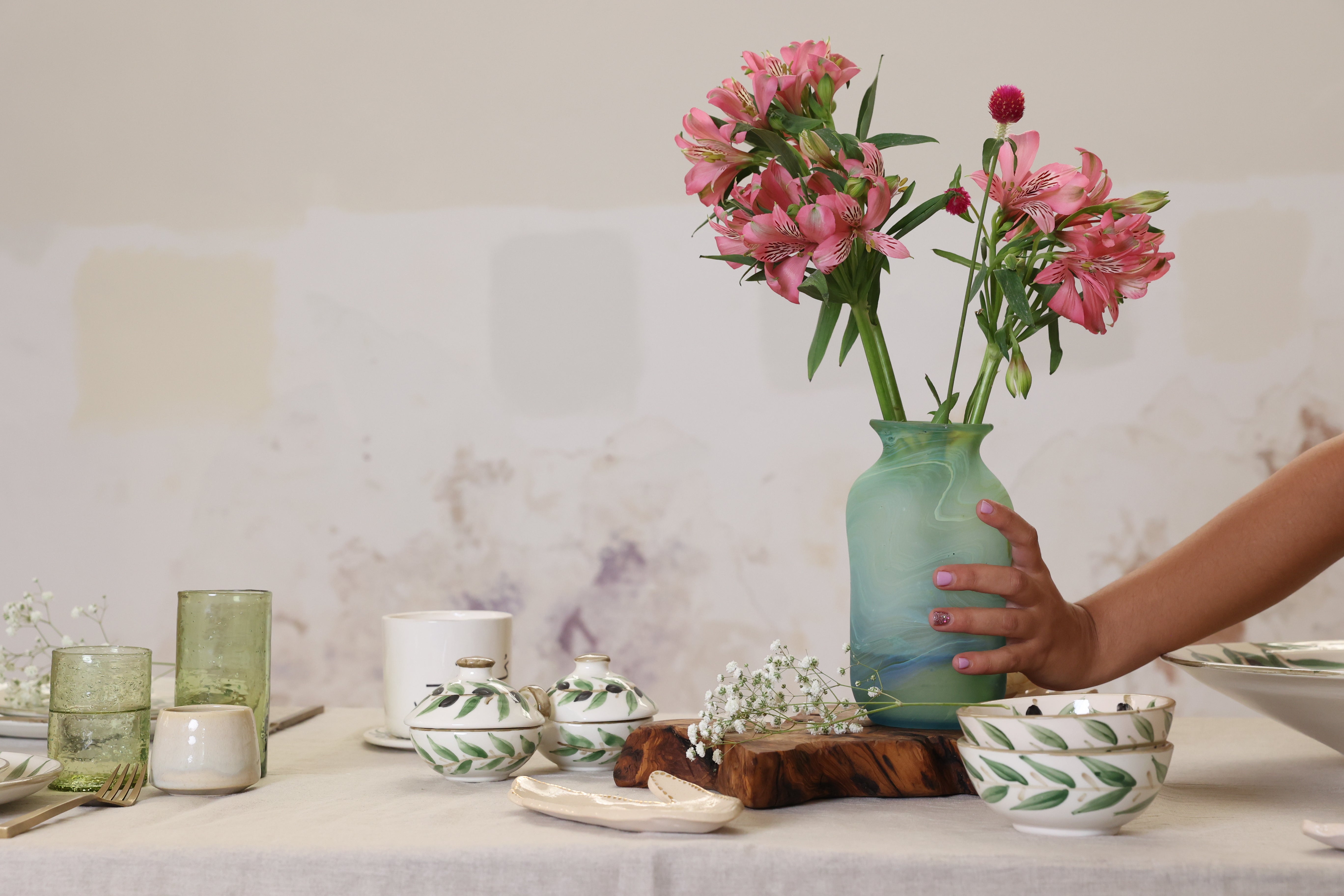 Handblown Phoenician Vase - Hilweh Market