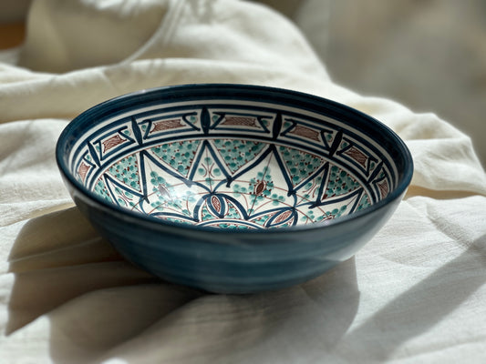 Beit Gemal hand painted serving bowl