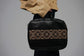 Hand Embroidered Leather Laptop Bag (Brown)