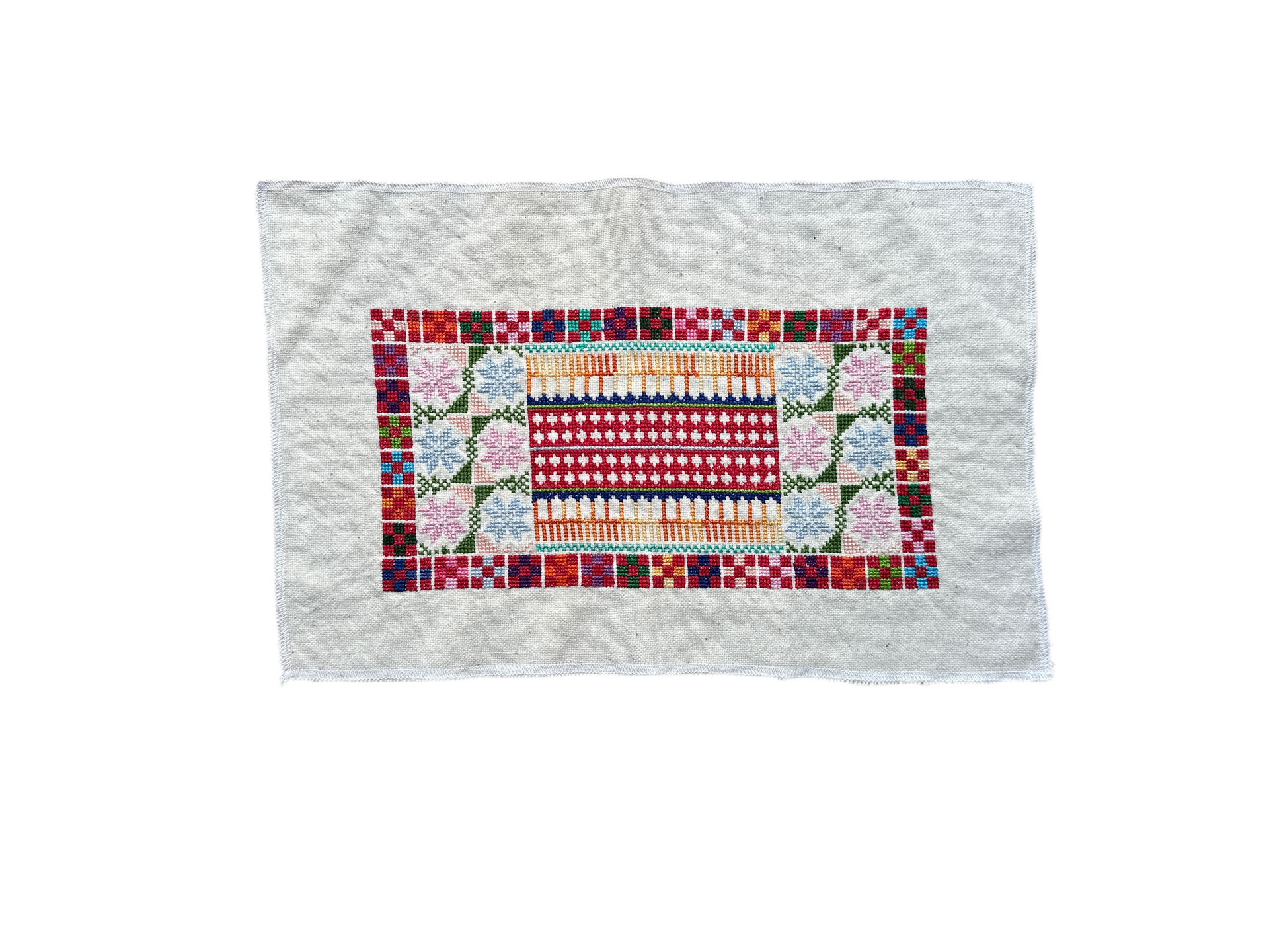Palestinian Cross Stitch Pattern - Surif Embroidery on Mansouri
